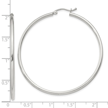 Sterlingsilber 2mm Rund Creolen