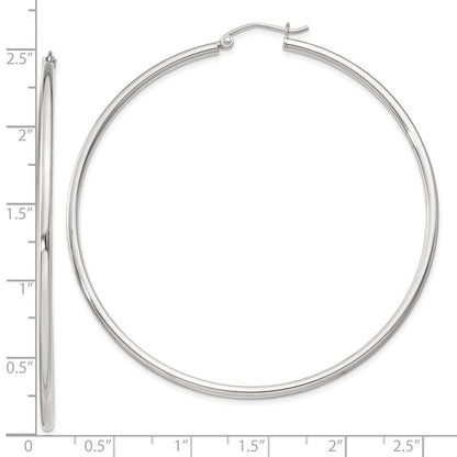 Sterlingsilber 2mm Rund Creolen