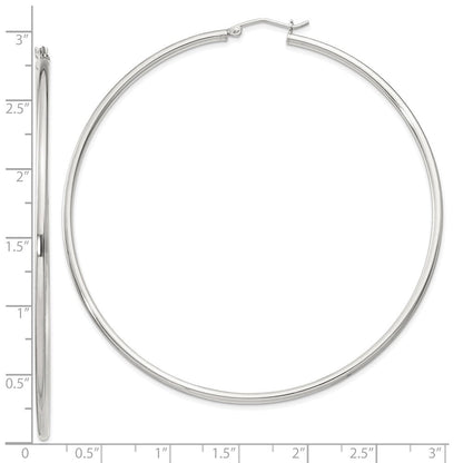 Sterlingsilber 2mm Rund Creolen