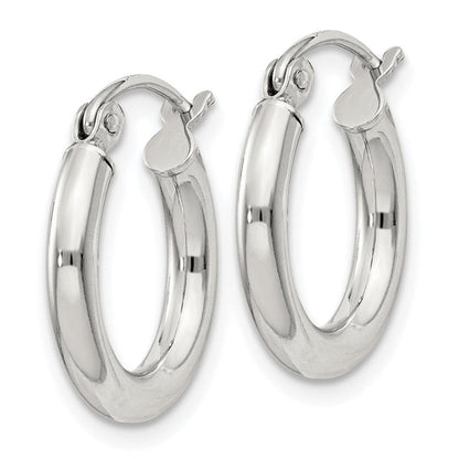 Sterlingsilber 2.5mm Rund Creolen