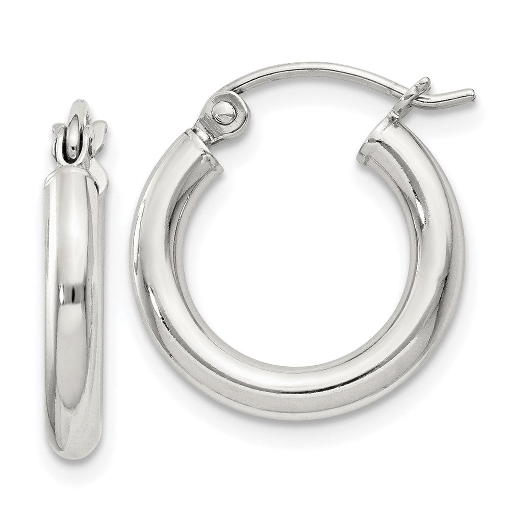 Sterlingsilber 2.5mm Rund Creolen