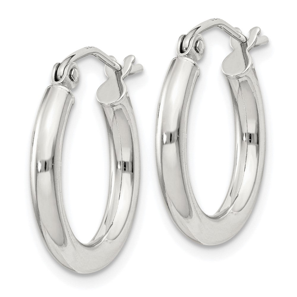 Sterlingsilber 2.5mm Rund Creolen