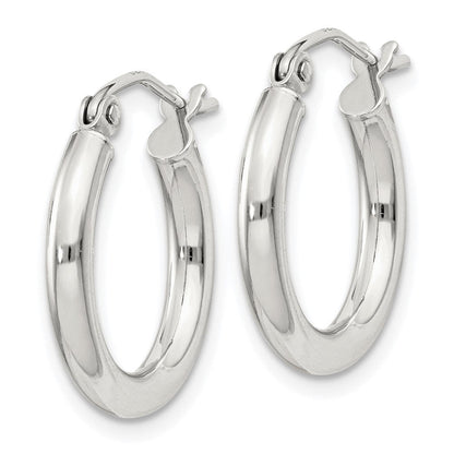 Sterlingsilber 2.5mm Rund Creolen