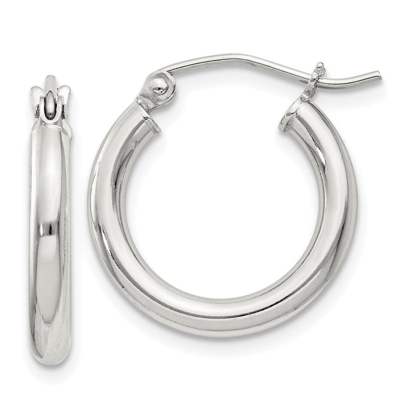 Sterlingsilber 2.5mm Rund Creolen