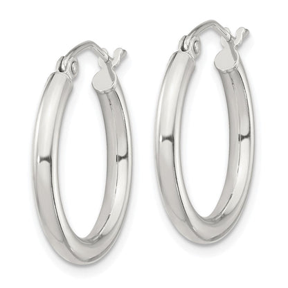 Sterlingsilber 2.5mm Rund Creolen