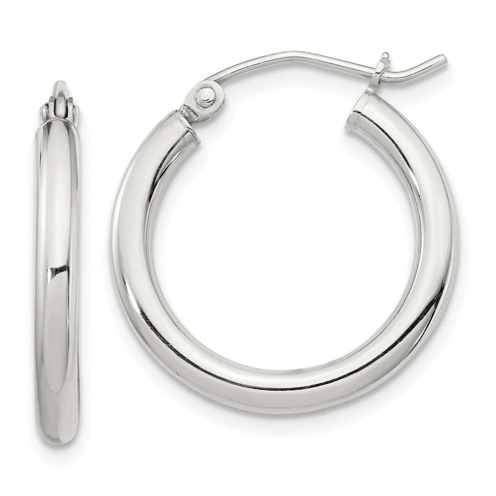 Sterlingsilber 2.5mm Rund Creolen