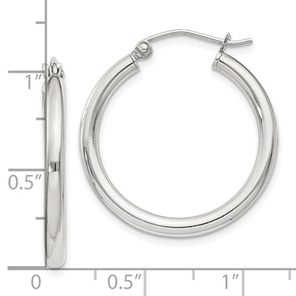 Sterlingsilber 2.5mm Rund Creolen