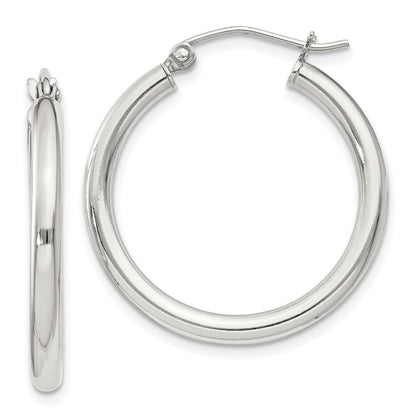 Sterlingsilber 2.5mm Rund Creolen