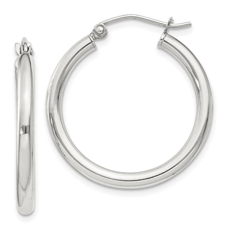 Sterlingsilber 2.5mm Rund Creolen
