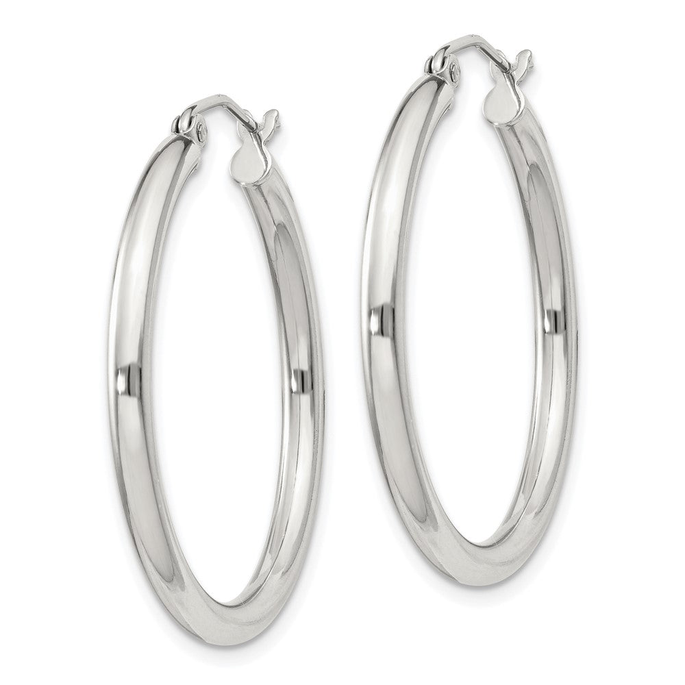 Sterlingsilber 2.5mm Rund Creolen