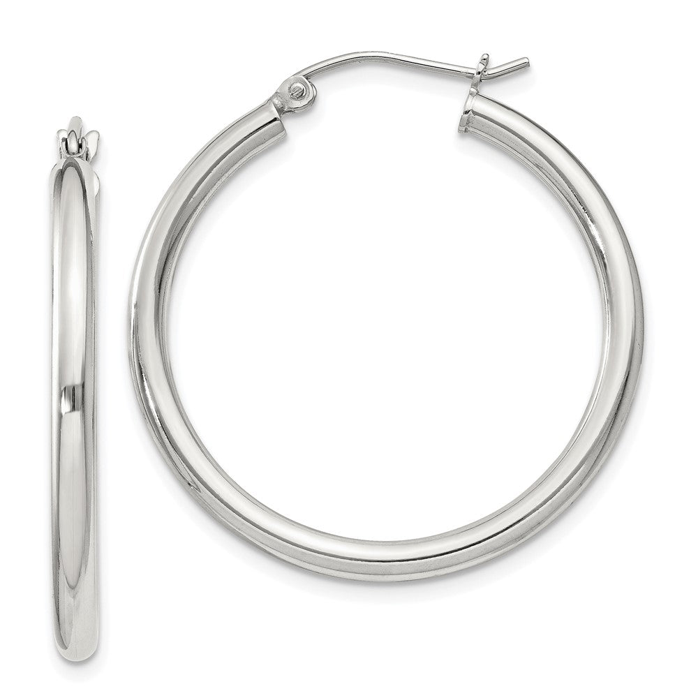 Sterlingsilber 2.5mm Rund Creolen