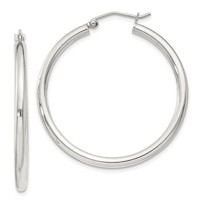 Sterlingsilber 2.5mm Rund Creolen