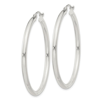 Sterlingsilber 2.5mm Rund Creolen