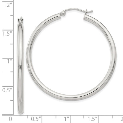 Sterlingsilber 2.5mm Rund Creolen