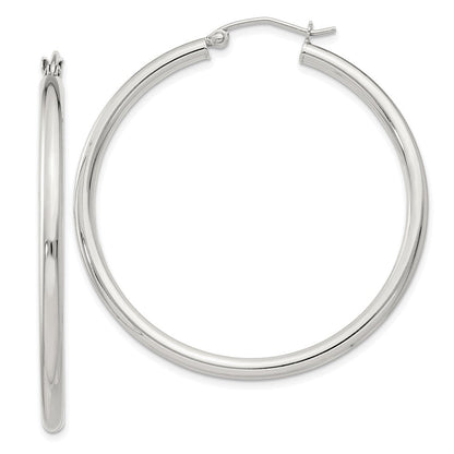 Sterlingsilber 2.5mm Rund Creolen