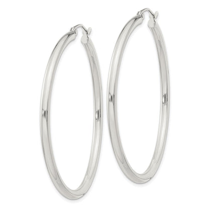 Sterlingsilber 2.5mm Rund Creolen