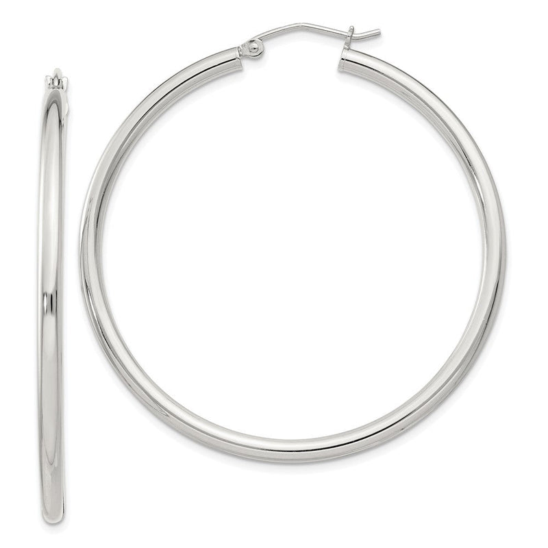 Sterlingsilber 2.5mm Rund Creolen