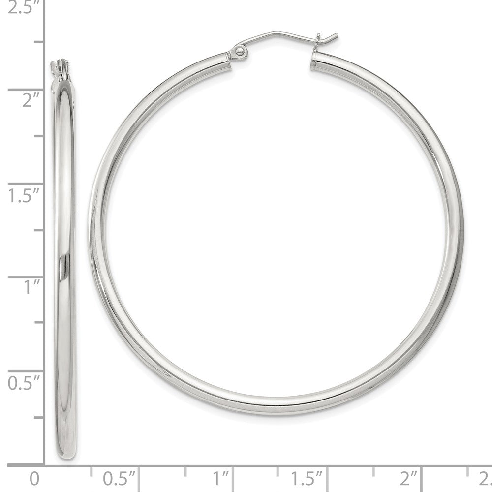 Sterlingsilber 2.5mm Rund Creolen