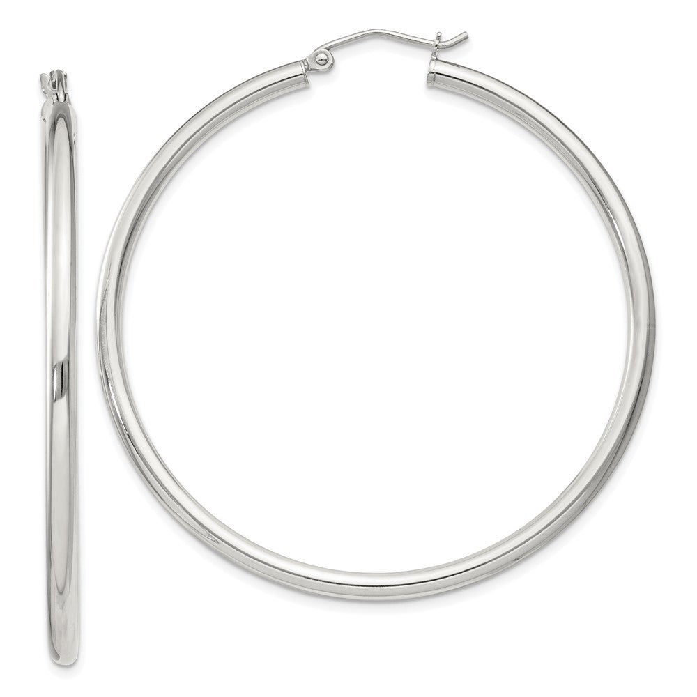 Sterlingsilber 2.5mm Rund Creolen