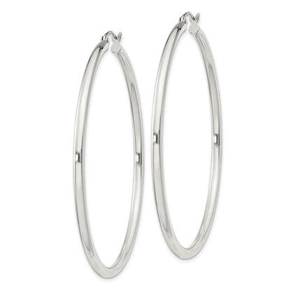 Sterlingsilber 2.5mm Rund Creolen