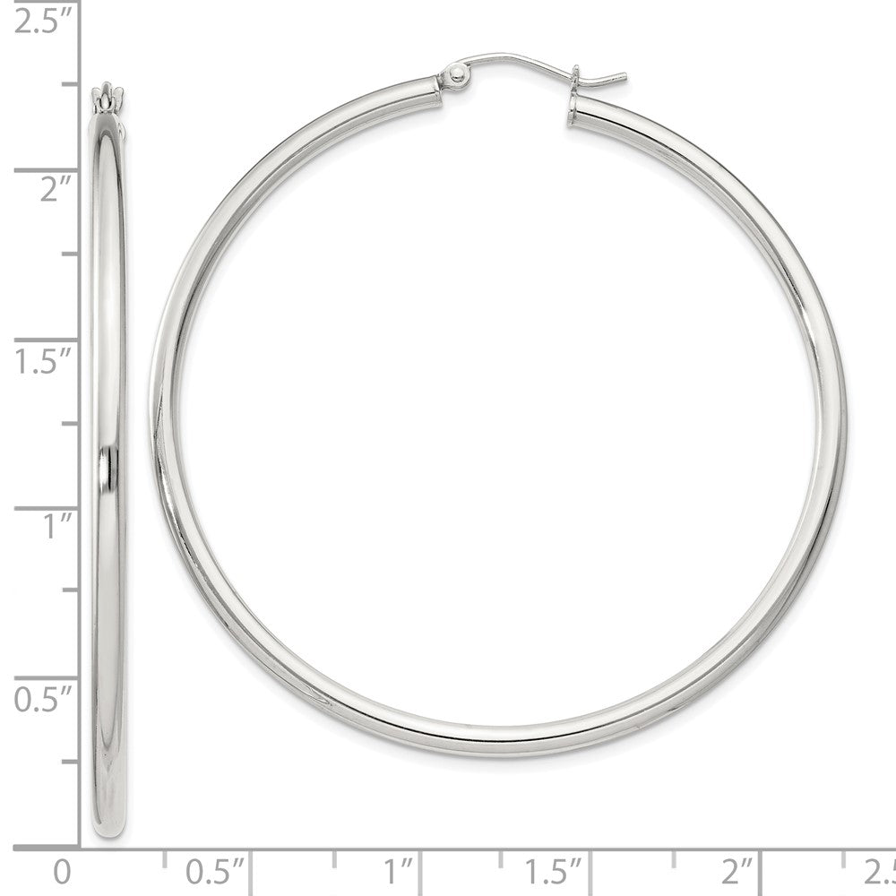 Sterlingsilber 2.5mm Rund Creolen