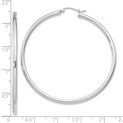 Sterlingsilber 2.5mm Rund Creolen