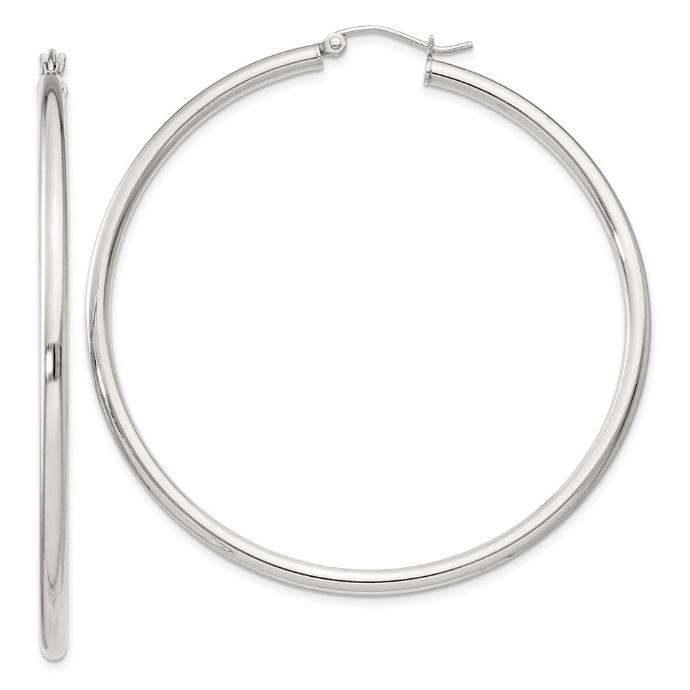 Sterlingsilber 2.5mm Rund Creolen
