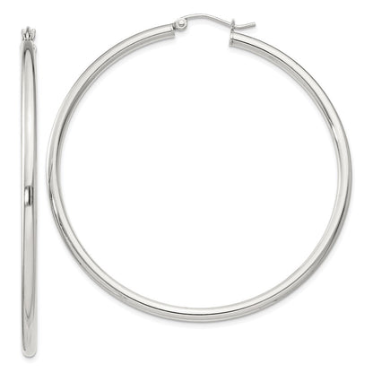 Sterlingsilber 2.5mm Rund Creolen