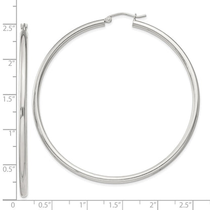 Sterlingsilber 2.5mm Rund Creolen