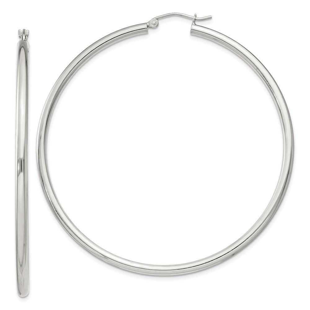 Sterlingsilber 2.5mm Rund Creolen
