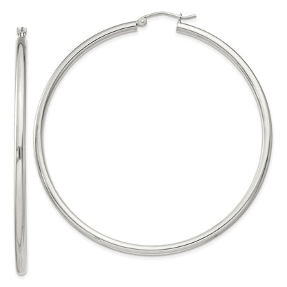 Sterlingsilber 2.5mm Rund Creolen