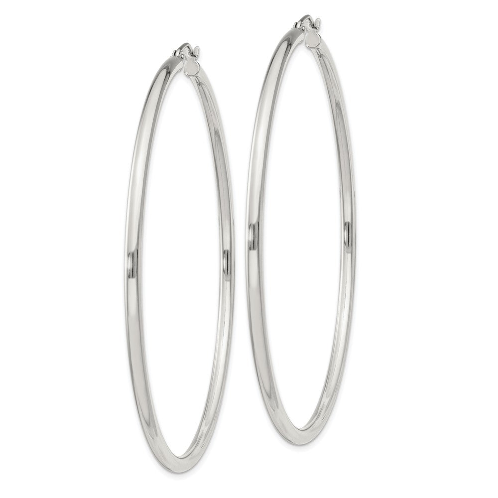 Sterlingsilber 2.5mm Rund Creolen
