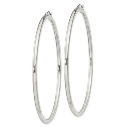 Sterlingsilber 2.5mm Rund Creolen