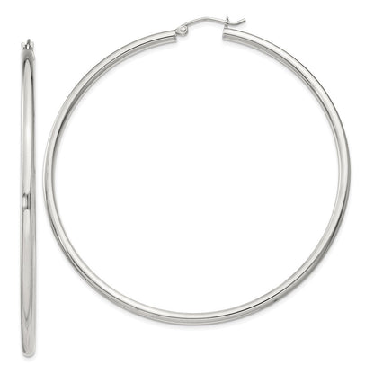 Sterlingsilber 2.5mm Rund Creolen