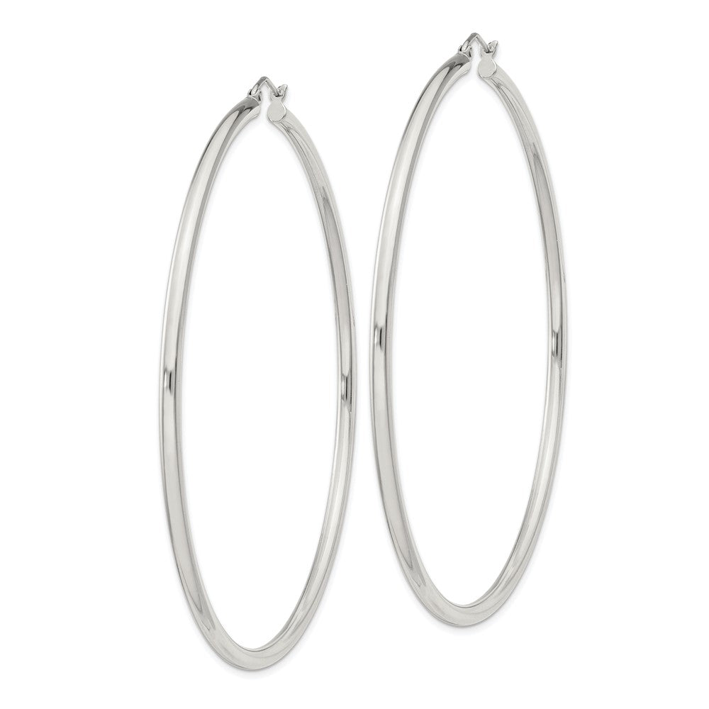 Sterlingsilber 2.5mm Rund Creolen