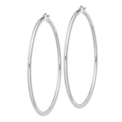 Sterlingsilber 2.5mm Rund Creolen