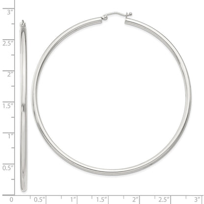 Sterlingsilber 2.5mm Rund Creolen