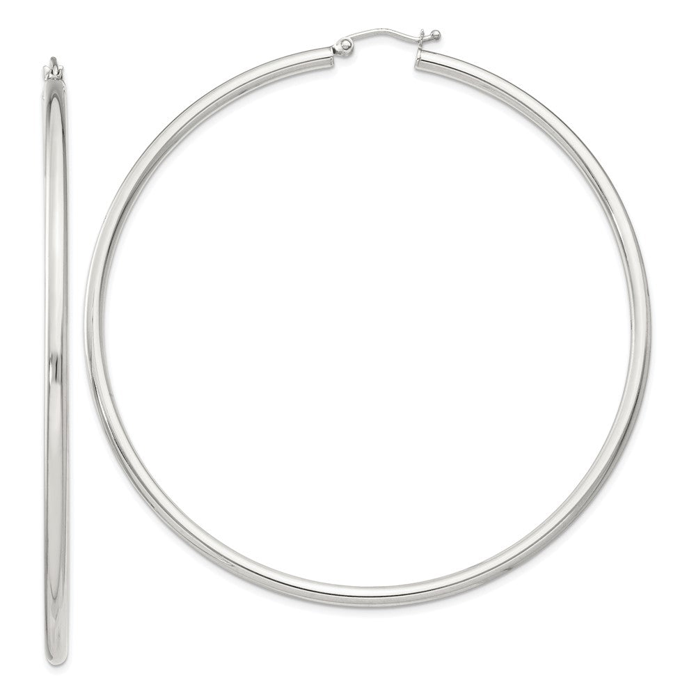 Sterlingsilber 2.5mm Rund Creolen