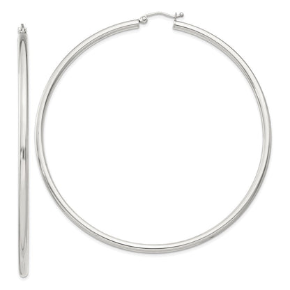 Sterlingsilber 2.5mm Rund Creolen