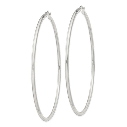 Sterlingsilber 2.5mm Rund Creolen