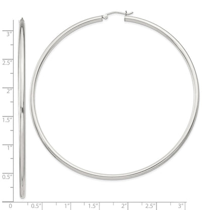 Sterlingsilber 2.5mm Rund Creolen