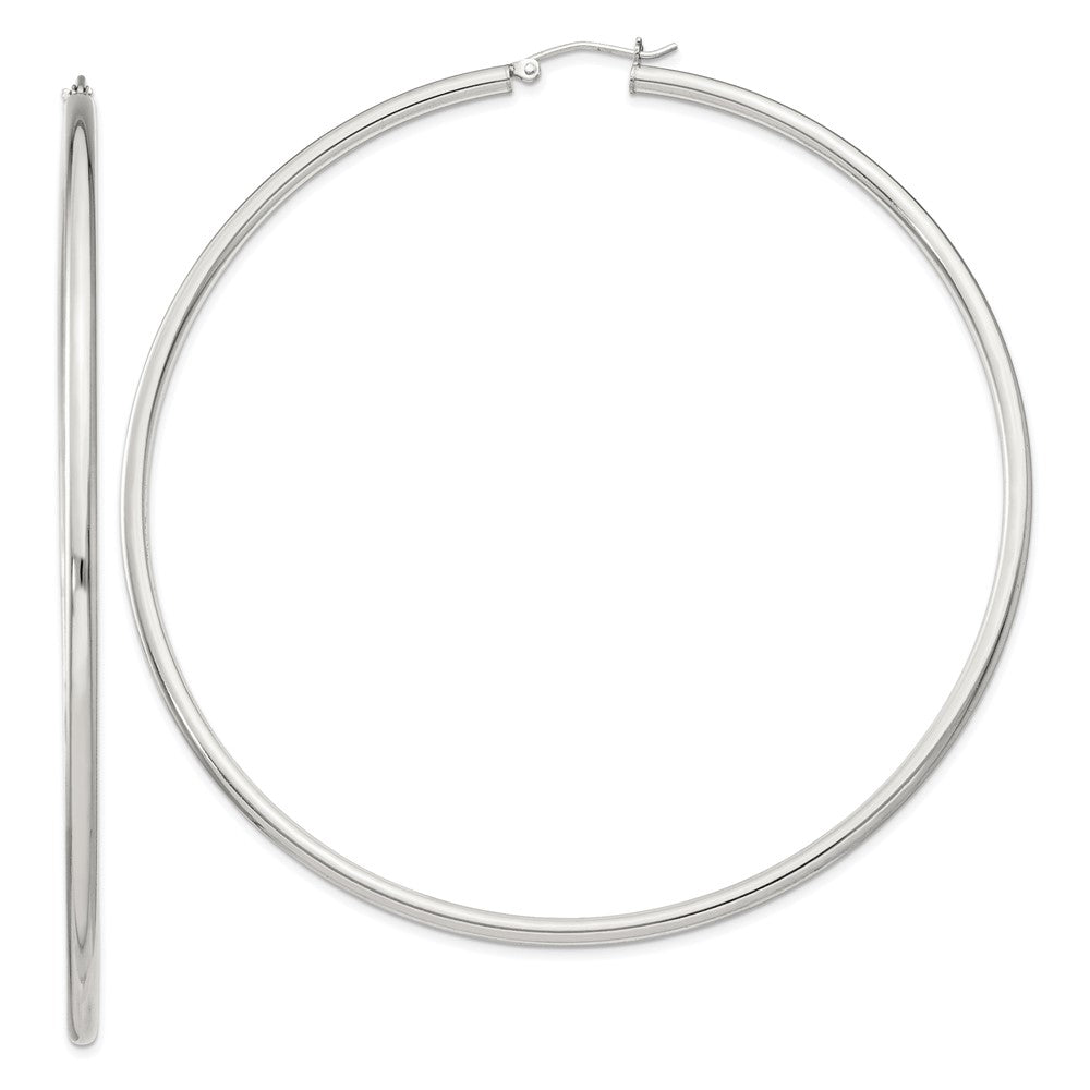 Sterlingsilber 2.5mm Rund Creolen
