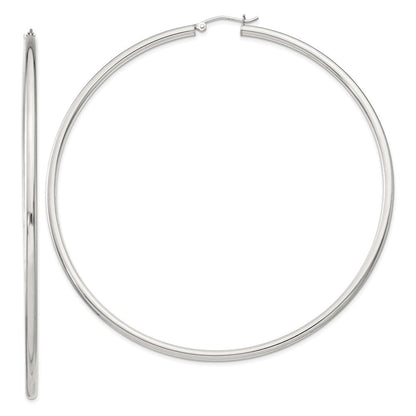 Sterlingsilber 2.5mm Rund Creolen