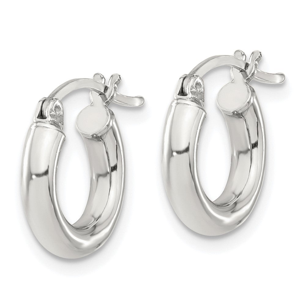Sterlingsilber 3mm Rund Creolen