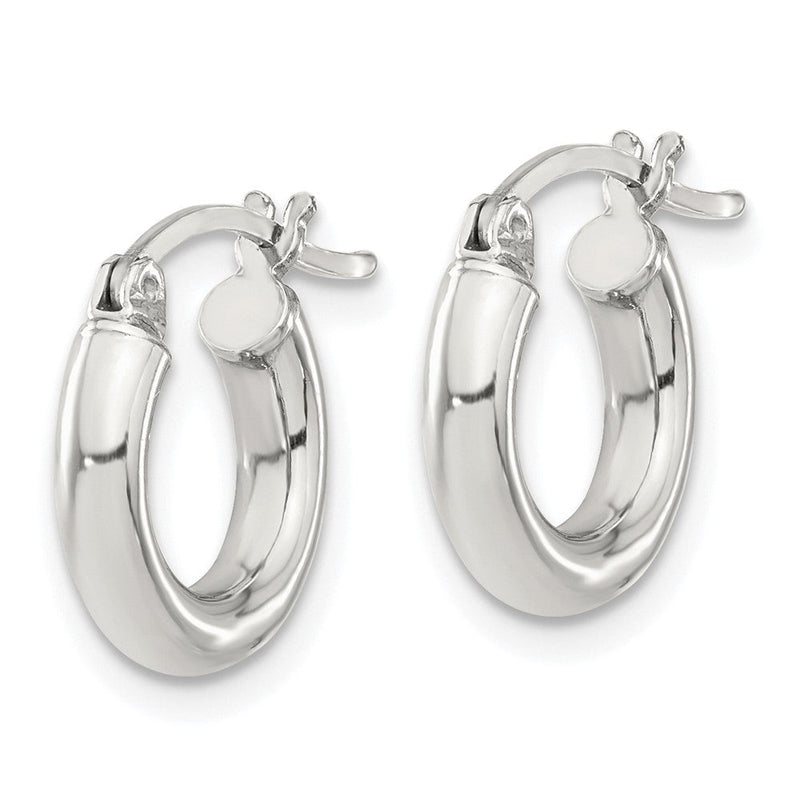 Sterlingsilber 3mm Rund Creolen