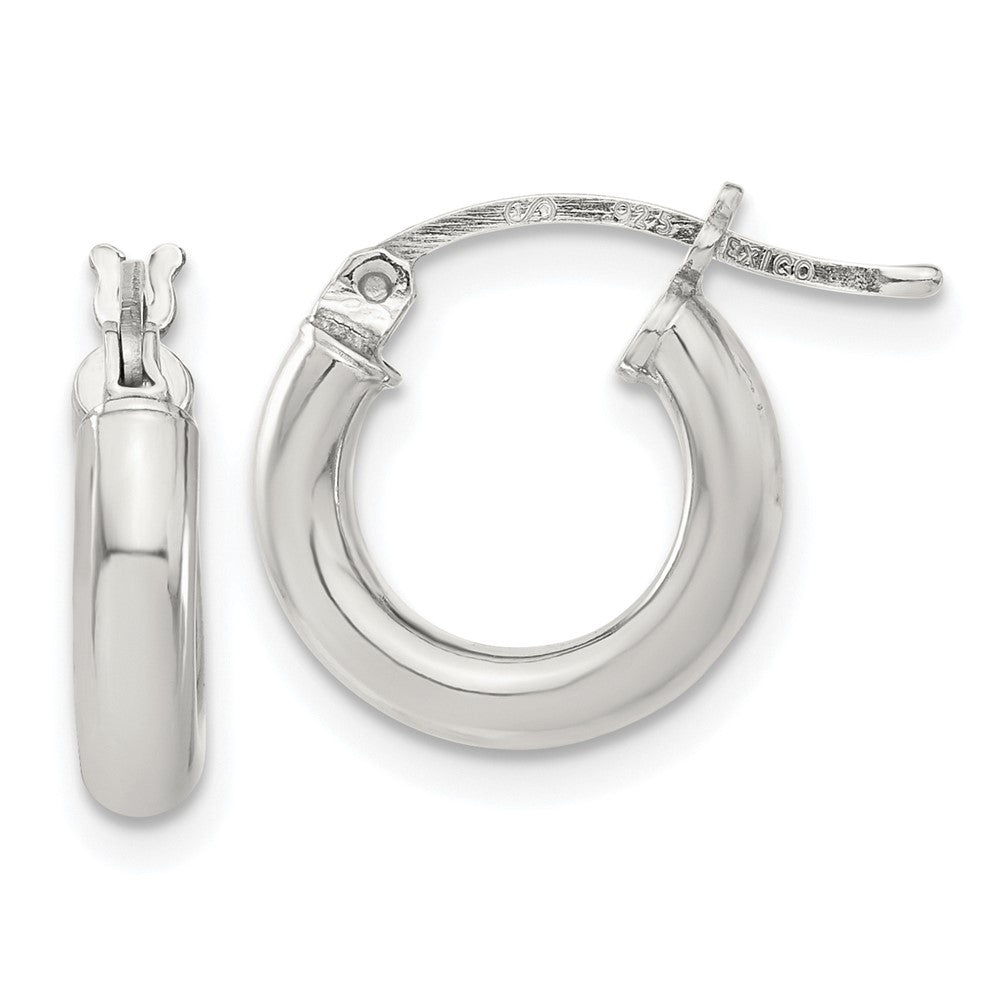 Sterlingsilber 3mm Rund Creolen