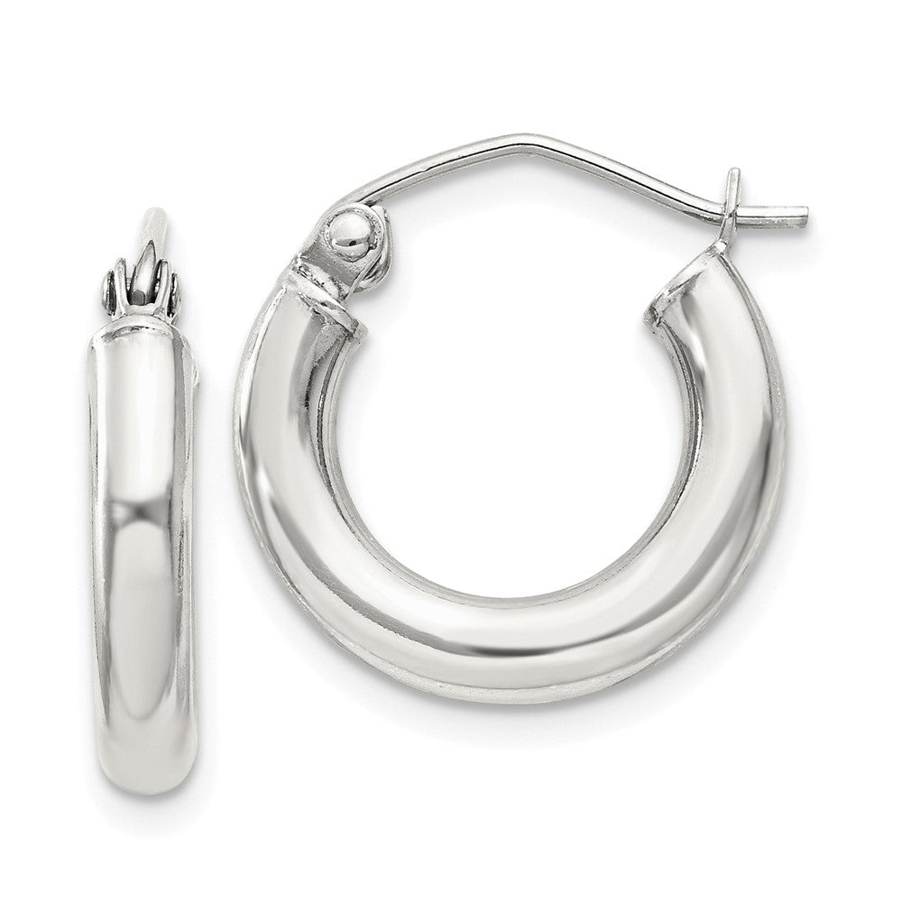 Sterlingsilber 3mm Rund Creolen