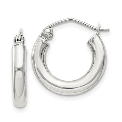 Sterlingsilber 3mm Rund Creolen