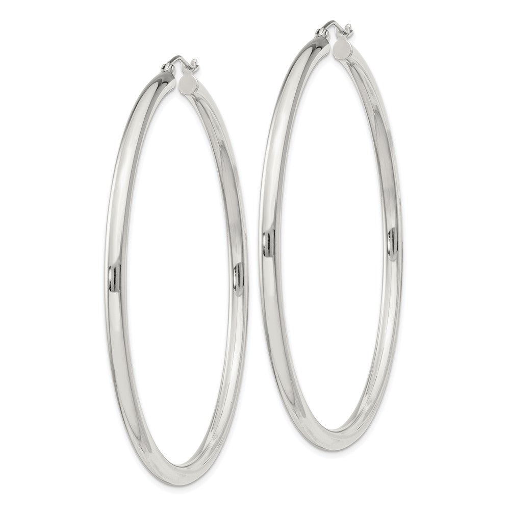 Sterlingsilber 3mm Rund Creolen