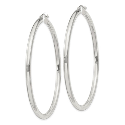 Sterlingsilber 3mm Rund Creolen